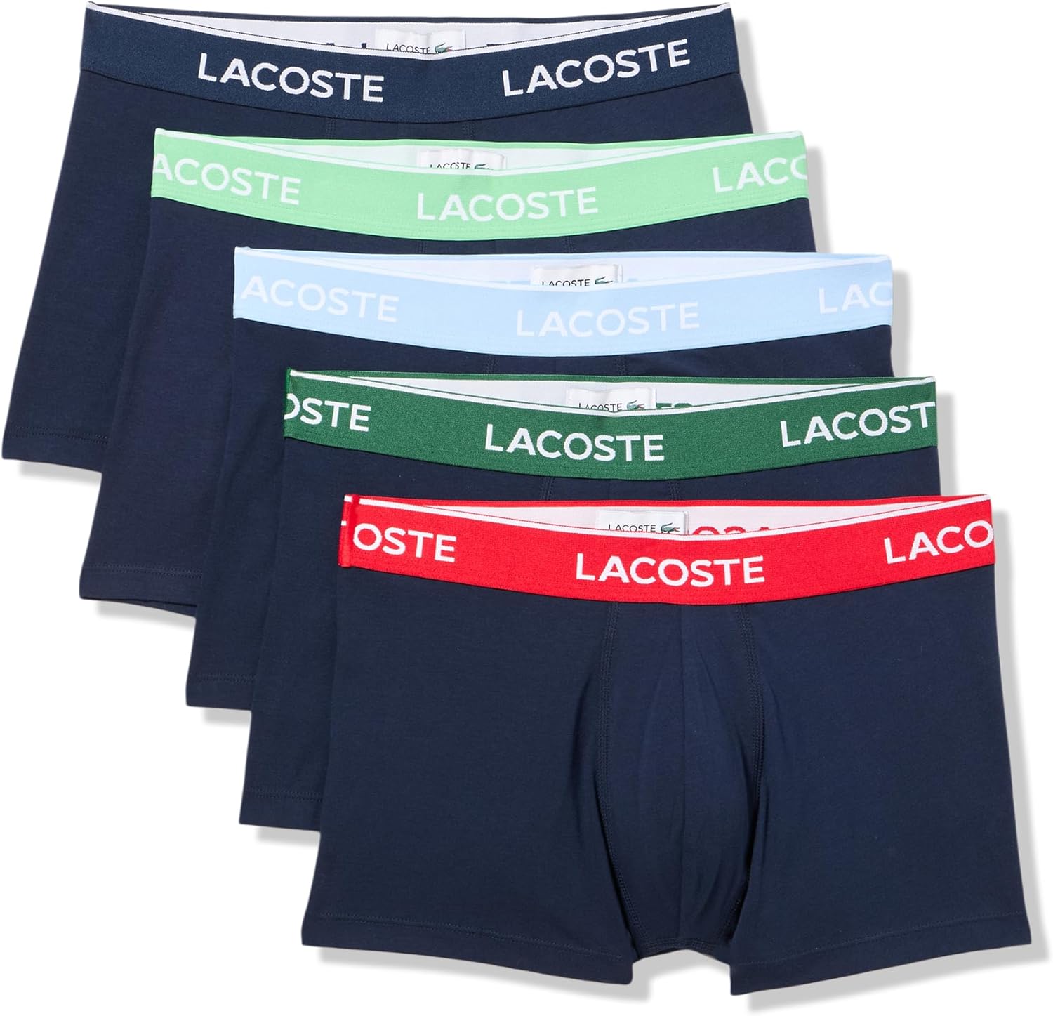 Lacoste мужские хлопковые эластичные трусы Essentials, 5 штук (Amazon Exclusives), Navy Blue/Overview/Liamon
Lacoste мужские хлопковые эластичные трусы Essentials, 5 штук (Amazon Exclusives), Navy Blue/Overview/Liamon
