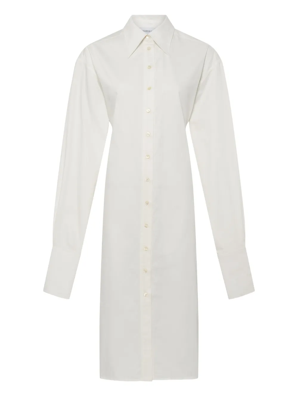 Платье-рубашка с поясом Marine Serre, белый
Платье-рубашка с поясом Marine Serre, белый