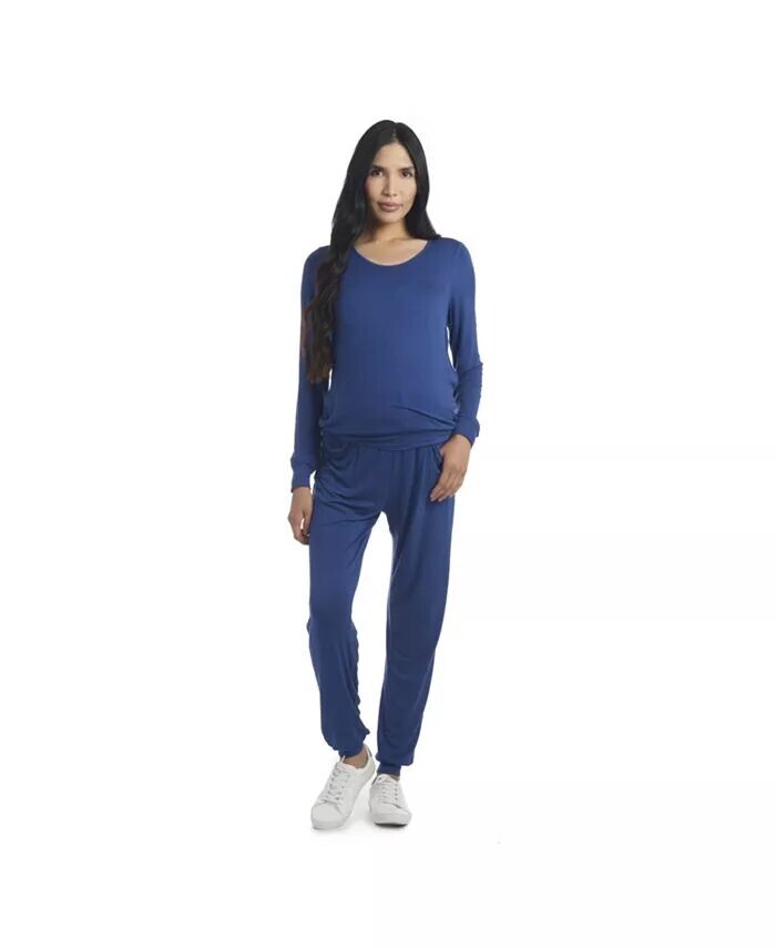 Комплект из топа и брюк Whitney для беременных и кормящих мам Everly Grey, синий
Комплект из топа и брюк Whitney для беременных и кормящих мам Everly Grey, синий