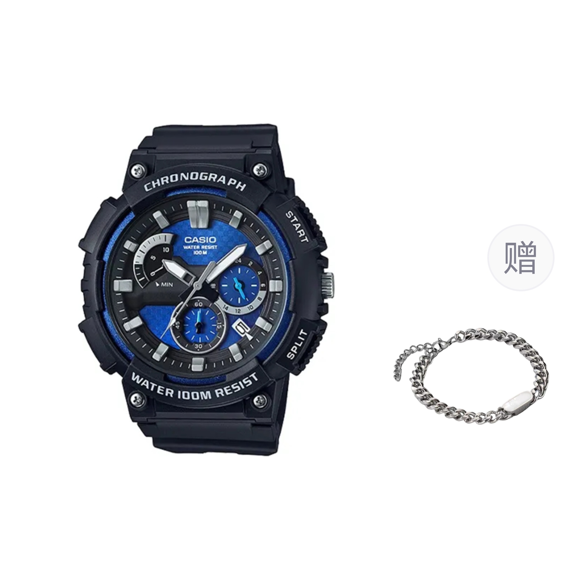 CASIO Часы Men Blue Watch, Black
CASIO Часы Men Blue Watch, Black