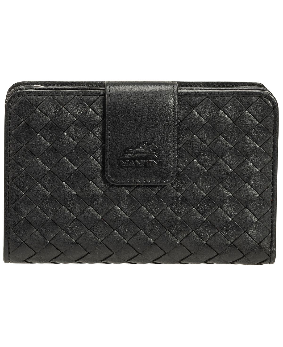 Женский кошелек Basket Weave Collection с RFID-безопасным мини-клатчем Mancini, черный
Женский кошелек Basket Weave Collection с RFID-безопасным мини-клатчем Mancini, черный
