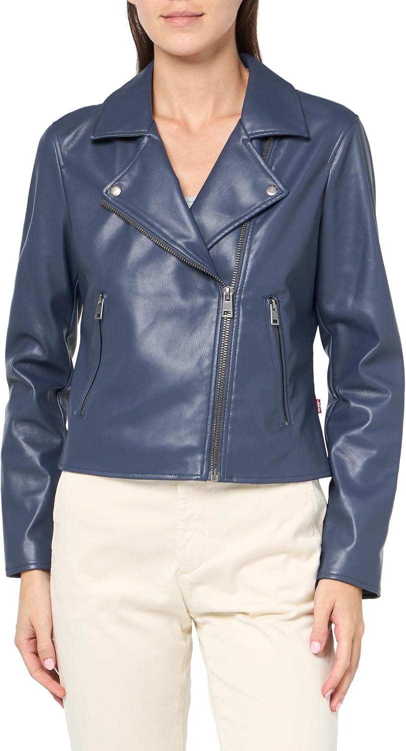 Женская куртка-косуха Levi's из гладкой искусственной кожи, голубой
Женская куртка-косуха Levi's из гладкой искусственной кожи, голубой