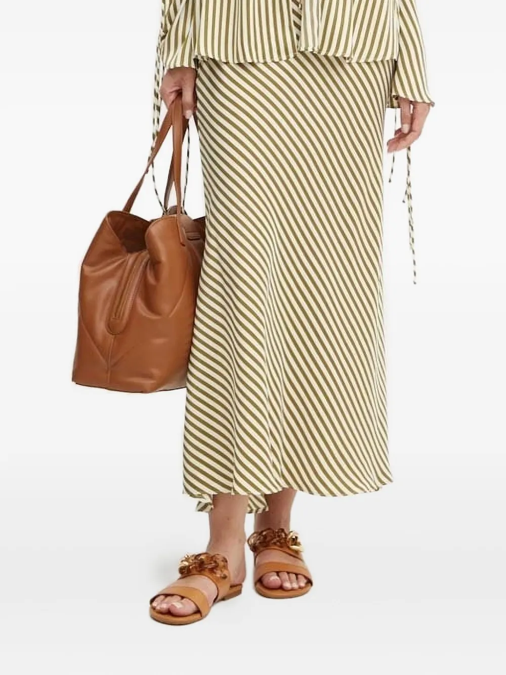 Юбка миди прямого кроя с диагональными полосками Bardot, зеленый
Юбка миди прямого кроя с диагональными полосками Bardot, зеленый