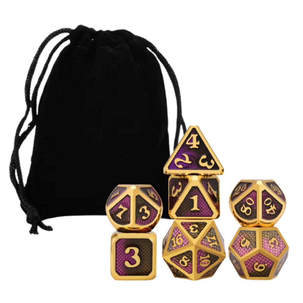 Набор из 7 металлических кубиков RPG Rally of the Necromancers, РГФК RGFK
Набор из 7 металлических кубиков RPG Rally of the Necromancers, РГФК RGFK