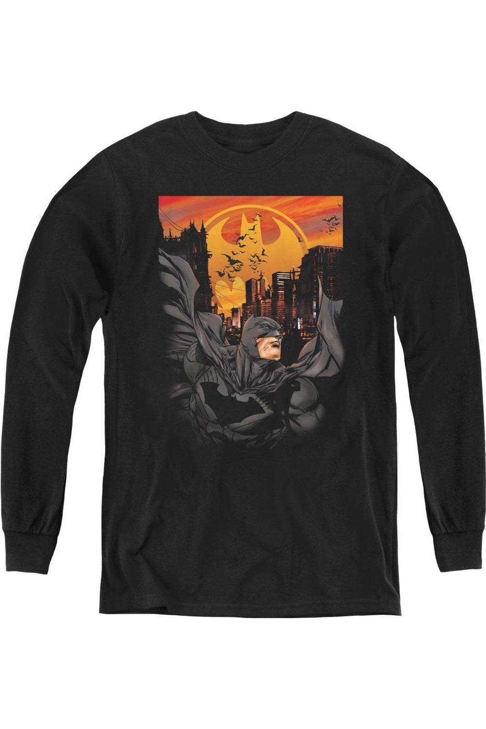 Футболка с длинным рукавом для детей "Batman Always On Call" Gildan, черный
Футболка с длинным рукавом для детей "Batman Always On Call" Gildan, черный