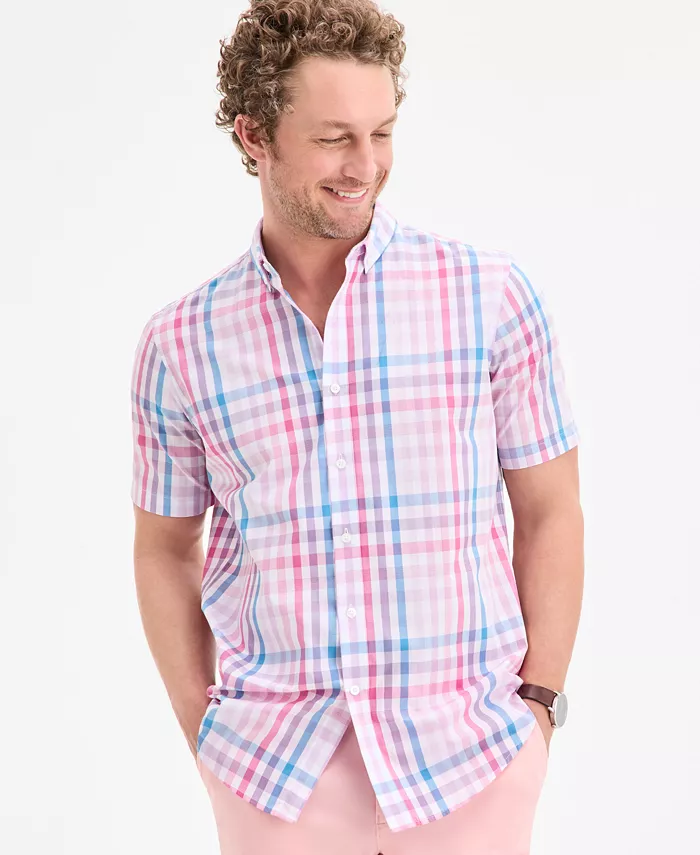 Мужская клетчатая рубашка Club Room, белый
Мужская клетчатая рубашка Club Room, белый