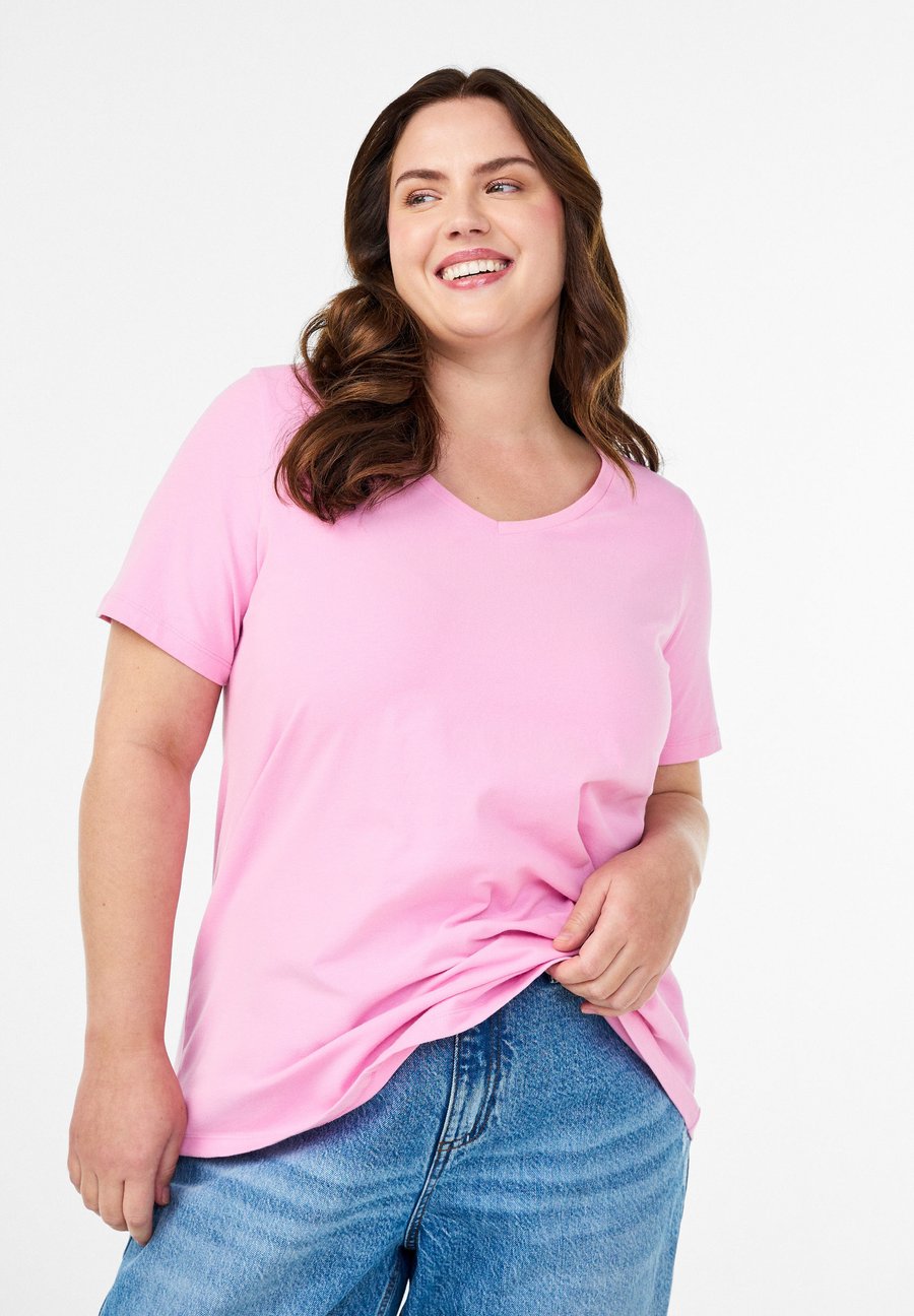 Футболка Zizzi Basic T-shirt, Pink Frosting/Light Pink, Розовый, Футболка Zizzi Basic T-shirt, Pink Frosting/Light Pink
Футболка Zizzi Basic T-shirt, Pink Frosting/Light Pink, Розовый, Футболка Zizzi Basic T-shirt, Pink Frosting/Light Pink