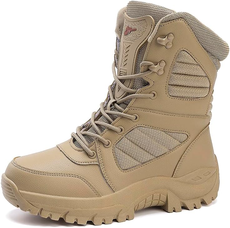 Мужские тактические военные ботинки, мужская обувь для пустыни, боевые армейские и походные ботинки, высокие трекинговые удобные ботинки Hhhchpm, хаки
Мужские тактические военные ботинки, мужская обувь для пустыни, боевые армейские и походные ботинки, высокие трекинговые удобные ботинки Hhhchpm, хаки