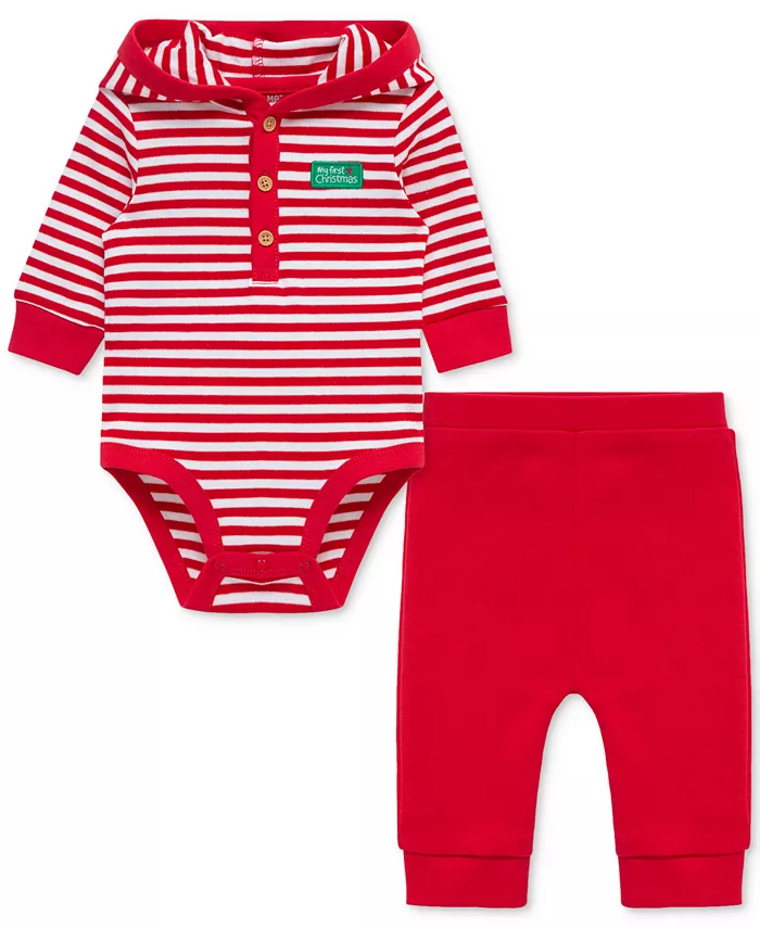 Детский костюмчик для мальчика из хлопка с Сантой, комплект из 2 предметов Little Me
Детский костюмчик для мальчика из хлопка с Сантой, комплект из 2 предметов Little Me