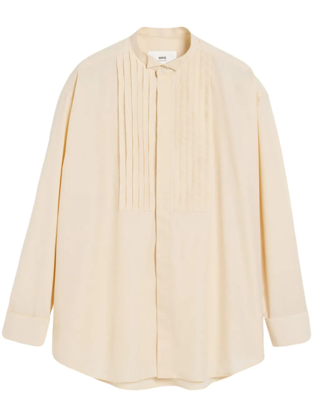 Рубашка со складками AMI Paris, нейтральный
Рубашка со складками AMI Paris, нейтральный