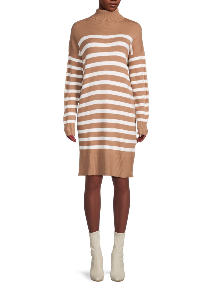 Платье-свитер мини с полосатым воротником Saks Fifth Avenue, цвет Hazelnut
Платье-свитер мини с полосатым воротником Saks Fifth Avenue, цвет Hazelnut
