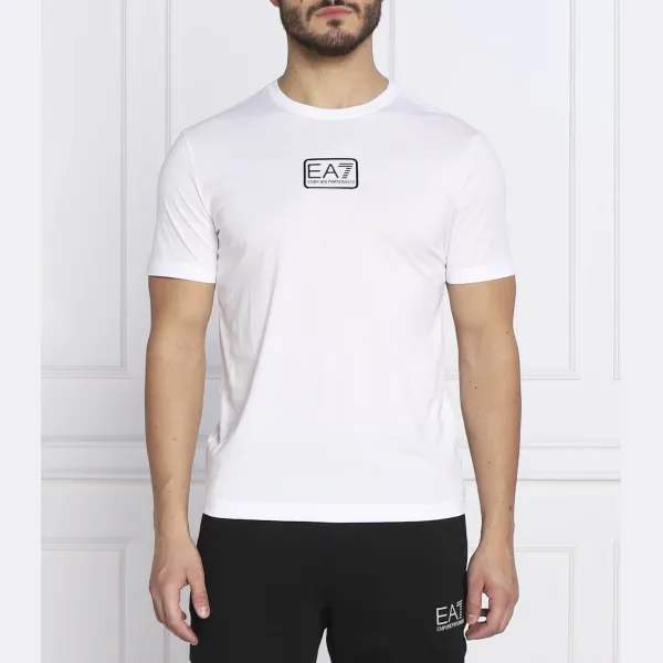 Футболка стандартного кроя Ea7, белый 
Футболка стандартного кроя Ea7, белый