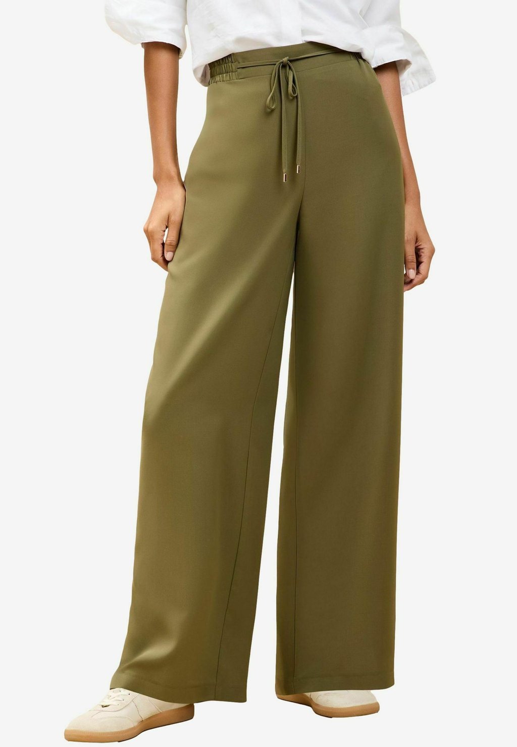 Брюки RELAXED DRAWSTRING WIDE Lipsy, зеленый 
Брюки RELAXED DRAWSTRING WIDE Lipsy, зеленый