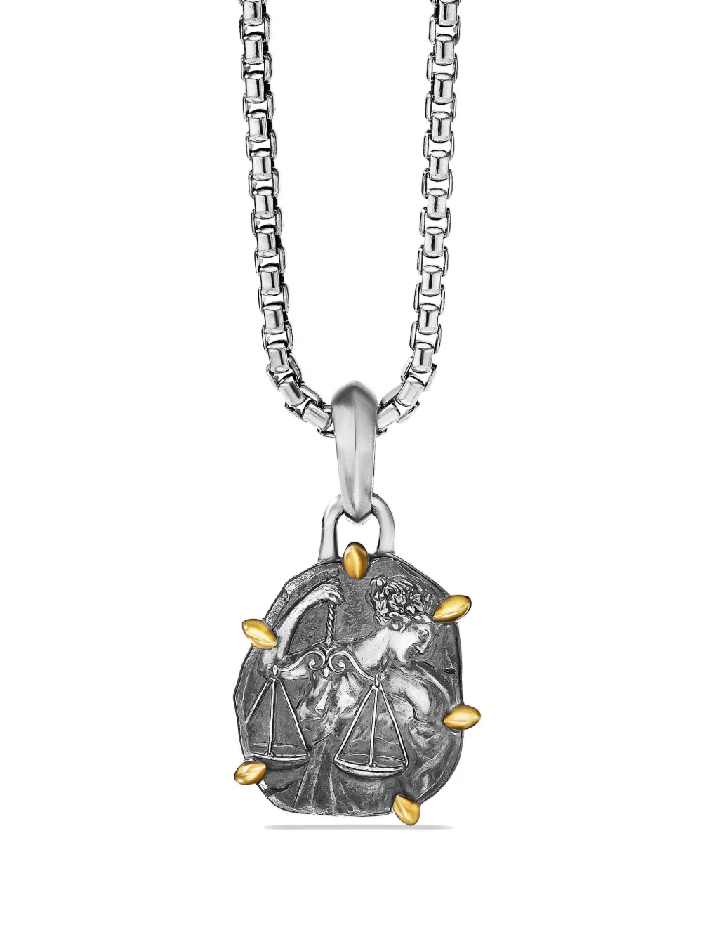 Подвеска Libra из желтого золота и серебра (33 мм) David Yurman, серебяный
Подвеска Libra из желтого золота и серебра (33 мм) David Yurman, серебяный