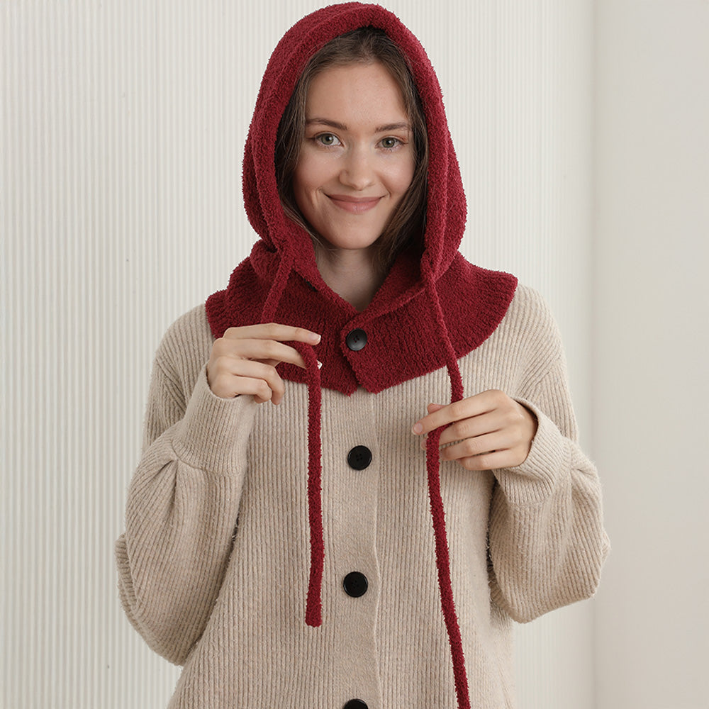 Уютная вязаная балаклава-снуд с завязками и капюшоном FASHNZFAB, бордовый
Уютная вязаная балаклава-снуд с завязками и капюшоном FASHNZFAB, бордовый