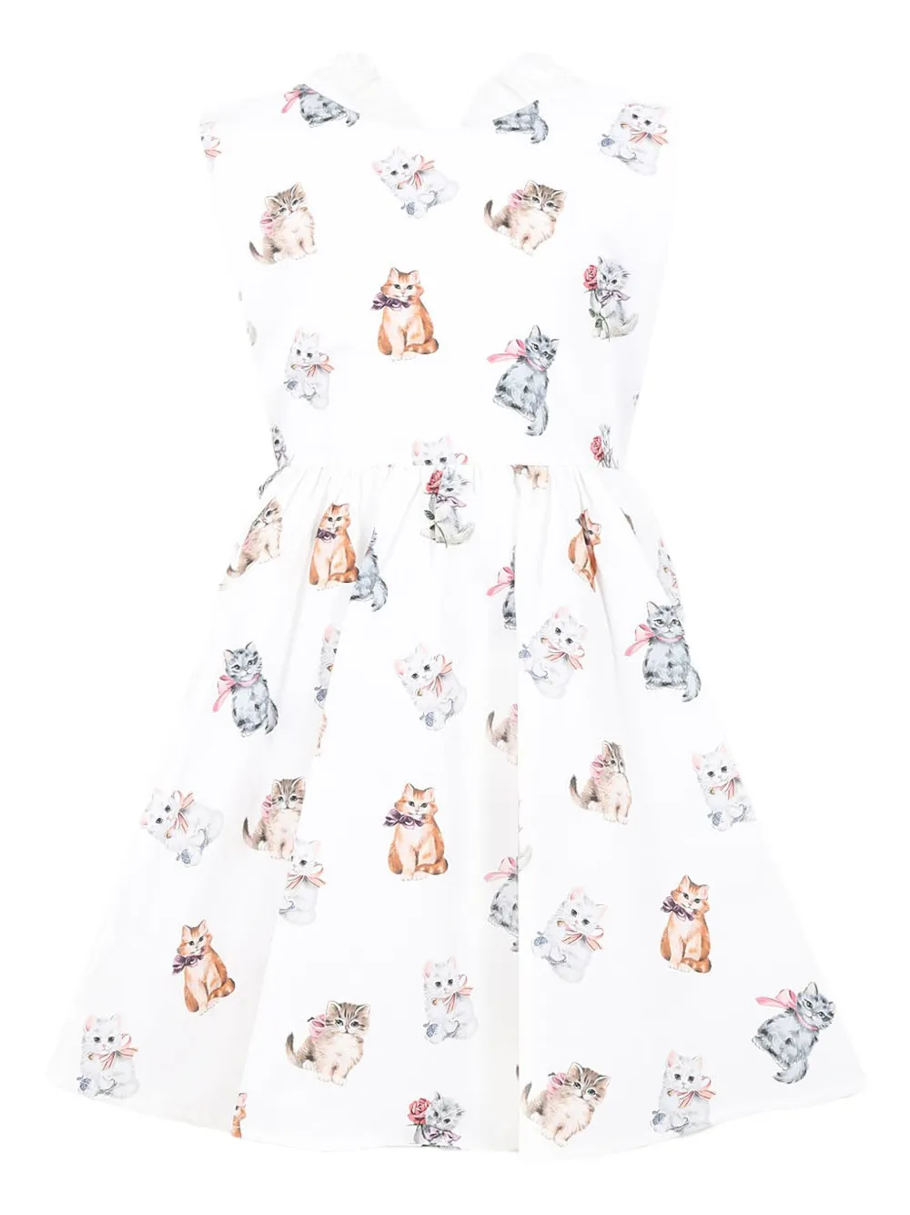 Платье без рукавов с принтом Vivetta Kids, белый
Платье без рукавов с принтом Vivetta Kids, белый