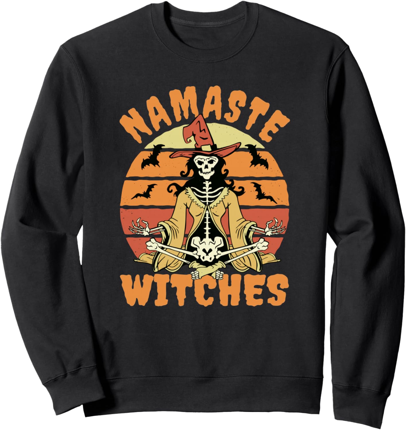 Толстовка с надписью «Намасте, ведьмы, скелет, Хэллоуин, йога» Witchy Wardrobe, черный
Толстовка с надписью «Намасте, ведьмы, скелет, Хэллоуин, йога» Witchy Wardrobe, черный