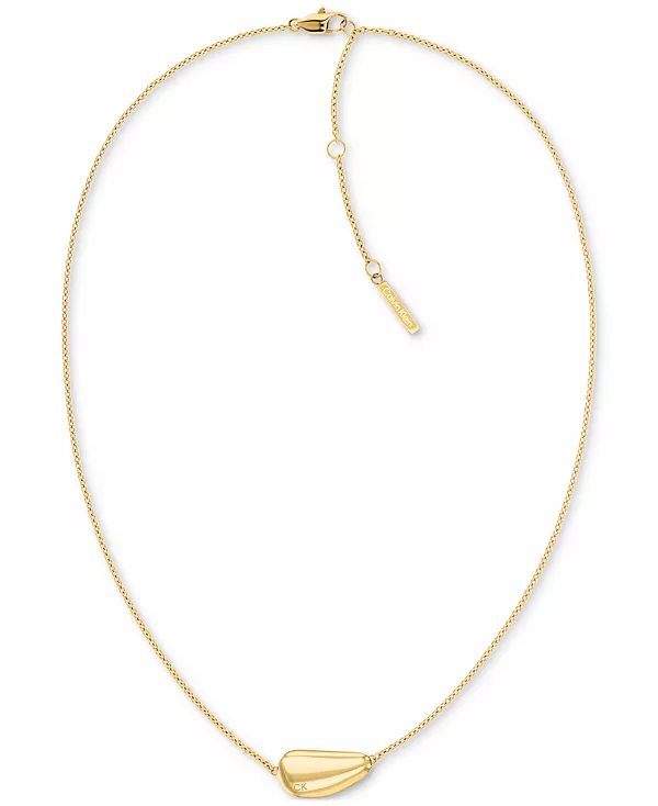 Ожерелье с подвеской из нержавеющей стали, 16 дюймов + удлинитель 2 дюйма Calvin Klein, gold
Ожерелье с подвеской из нержавеющей стали, 16 дюймов + удлинитель 2 дюйма Calvin Klein, gold
