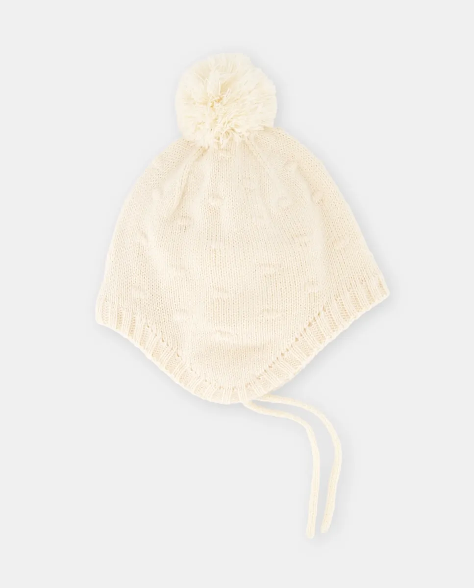 Шапочка вязаная из гладкой пряжи с помпоном для младенца Baby El Corte Inglés, экрю
Шапочка вязаная из гладкой пряжи с помпоном для младенца Baby El Corte Inglés, экрю