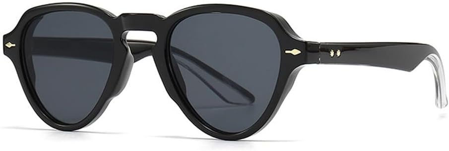 Винтажные уникальные овальные женские солнцезащитные очки в стиле панк, модные градиентные очки с защитой от УФ-излучения UV400, мужские солнцезащитные очки «кошачий глаз» с заклепками TKKTLLT, Black Clear Gray
Винтажные уникальные овальные женские солнцезащитные очки в стиле панк, модные градиентные очки с защитой от УФ-излучения UV400, мужские солнцезащитные очки «кошачий глаз» с заклепками TKKTLLT, Black Clear Gray