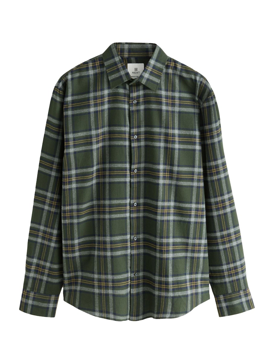Рубашка на пуговицах классического кроя Next, оливковый
Рубашка на пуговицах классического кроя Next, оливковый