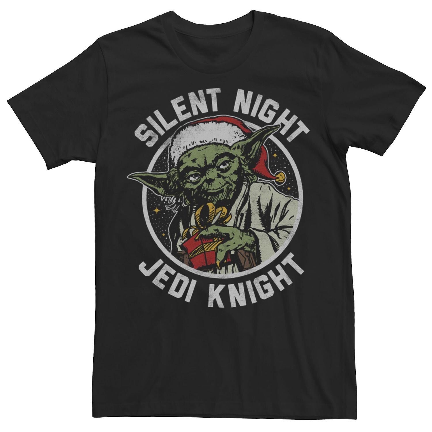 Мужская футболка Yoda Silent Night Jedi Knight Circle с портретом Star Wars
Мужская футболка Yoda Silent Night Jedi Knight Circle с портретом Star Wars