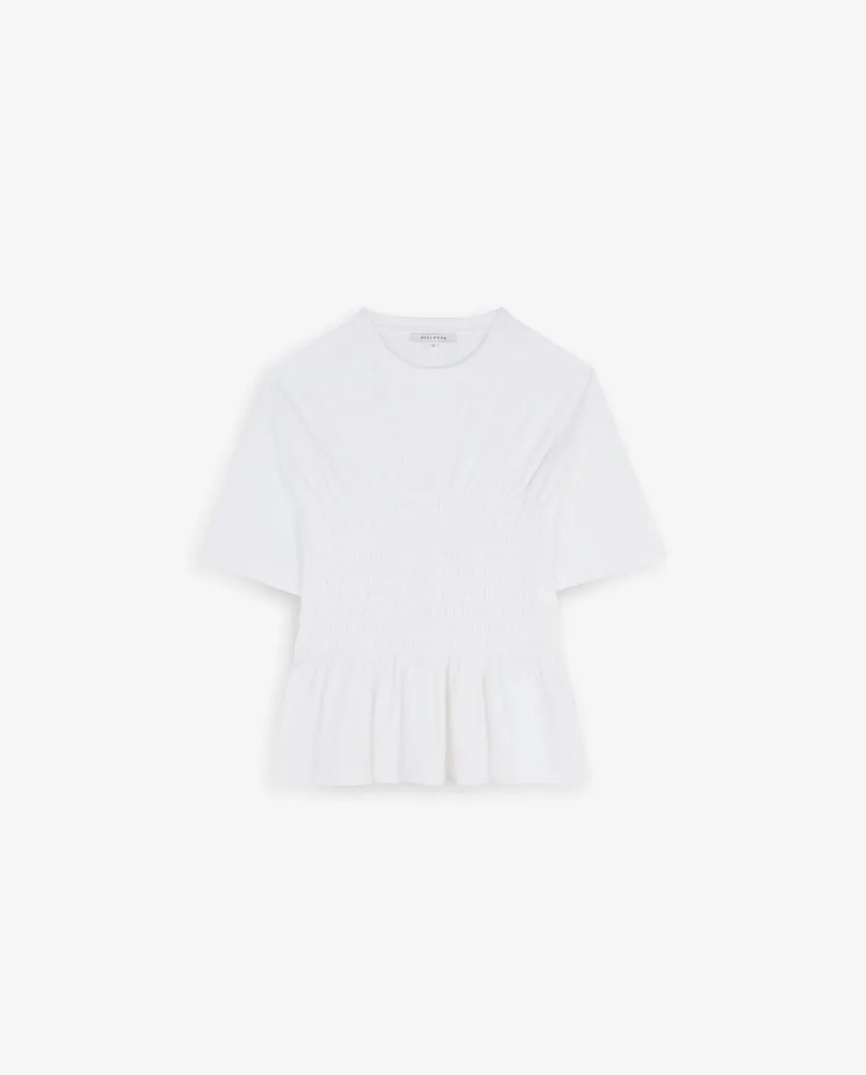 Женская футболка с медовой сеткой и рюшами Scalpers, белый
Женская футболка с медовой сеткой и рюшами Scalpers, белый