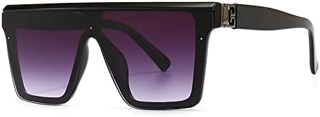 Винтажные модные солнцезащитные очки большого квадратного размера для женщин и мужчин, с широкой оправой и плоской верхней частью, солнцезащитные очки UV400 MTZJH, Black Gray
Винтажные модные солнцезащитные очки большого квадратного размера для женщин и мужчин, с широкой оправой и плоской верхней частью, солнцезащитные очки UV400 MTZJH, Black Gray