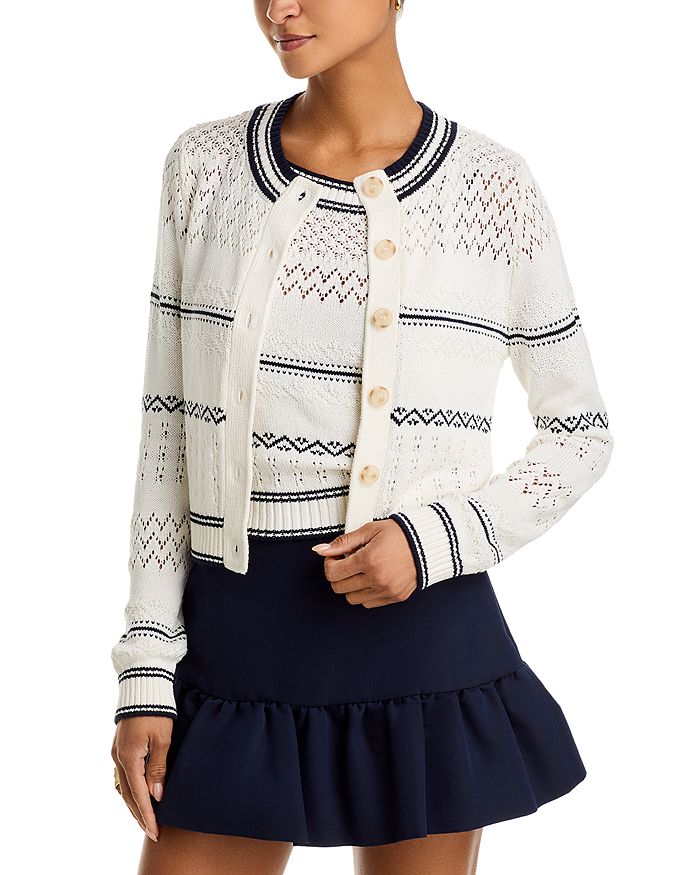 Кардиган с ажурной вязкой - Эксклюзив AQUA, белый
Кардиган с ажурной вязкой - Эксклюзив AQUA, белый