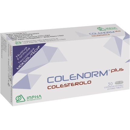Colenorm Plus Colesterolo 30 делимых таблеток Inpha Duemila
Colenorm Plus Colesterolo 30 делимых таблеток Inpha Duemila
