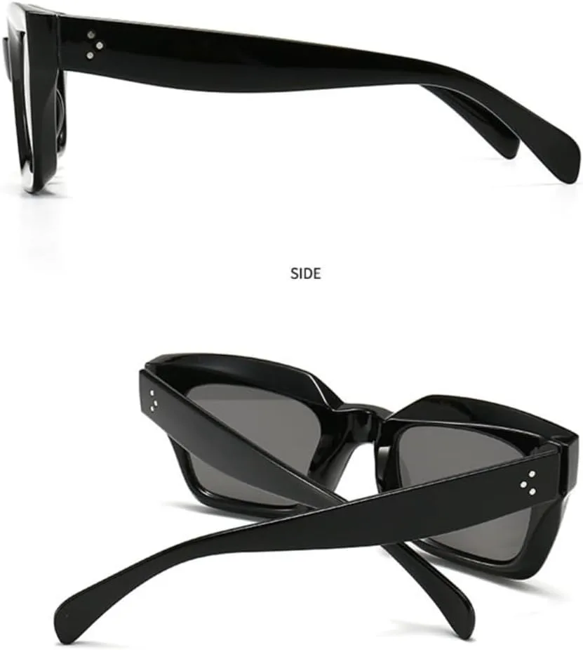 Модные солнцезащитные очки «кошачий глаз» для женщин, ретро, сине-фиолетовые, женские солнцезащитные очки с защитой от УФ-излучения для мужчин SZVVBKK, Black Clear
Модные солнцезащитные очки «кошачий глаз» для женщин, ретро, сине-фиолетовые, женские солнцезащитные очки с защитой от УФ-излучения для мужчин SZVVBKK, Black Clear