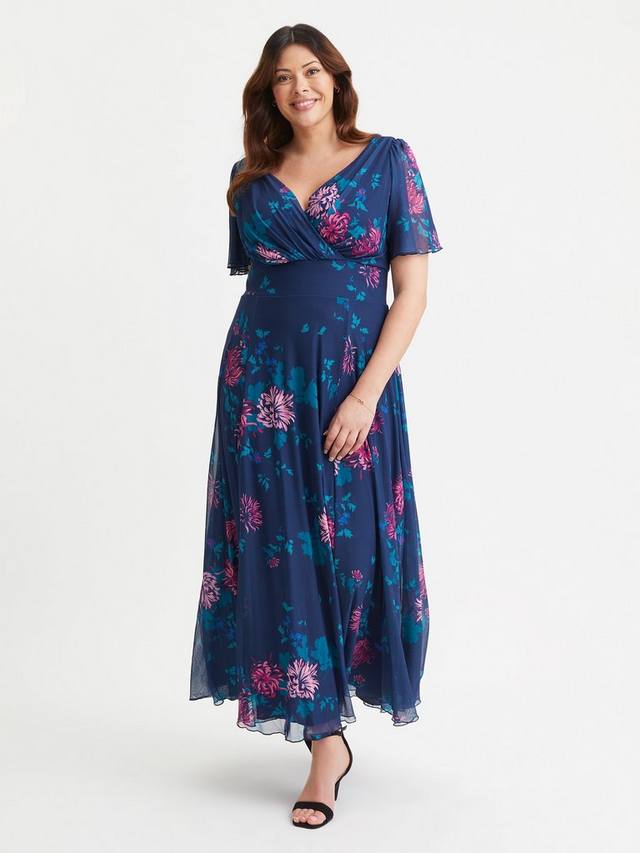 Макси-платье isabelle с цветочным декольте и плавающим рукавом Scarlett & Jo, синий/разноцветный
Макси-платье isabelle с цветочным декольте и плавающим рукавом Scarlett & Jo, синий/разноцветный