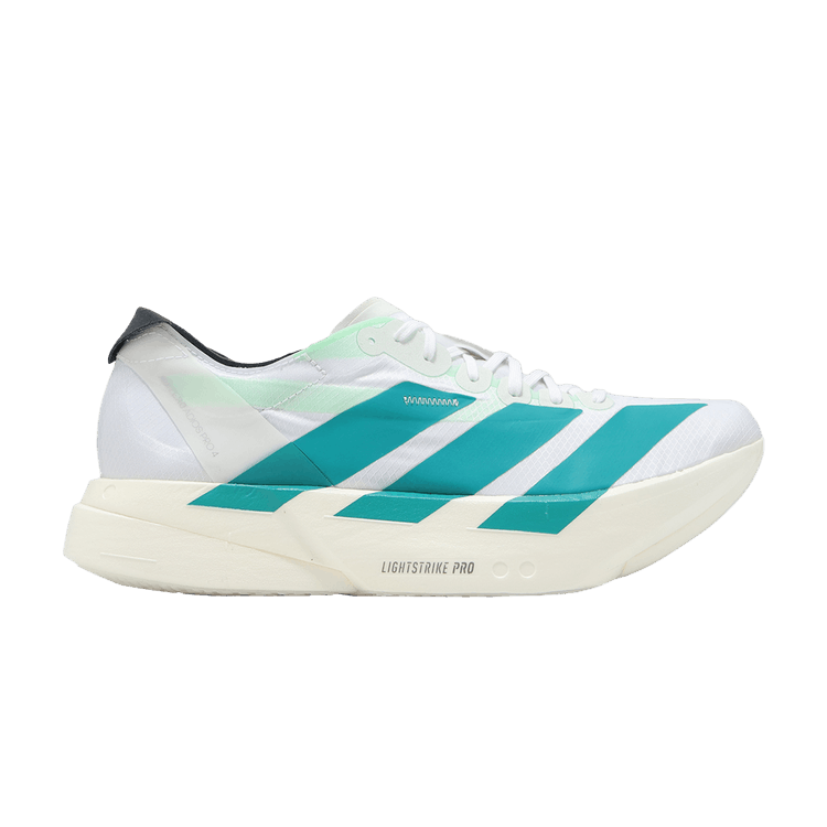 Кроссовки adidas Adizero Adios Pro 4 'White Pure Teal', белый
Кроссовки adidas Adizero Adios Pro 4 'White Pure Teal', белый