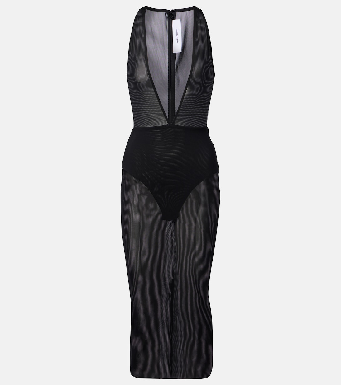 Полупрозрачное миди-платье Alex Perry, черный
Полупрозрачное миди-платье Alex Perry, черный