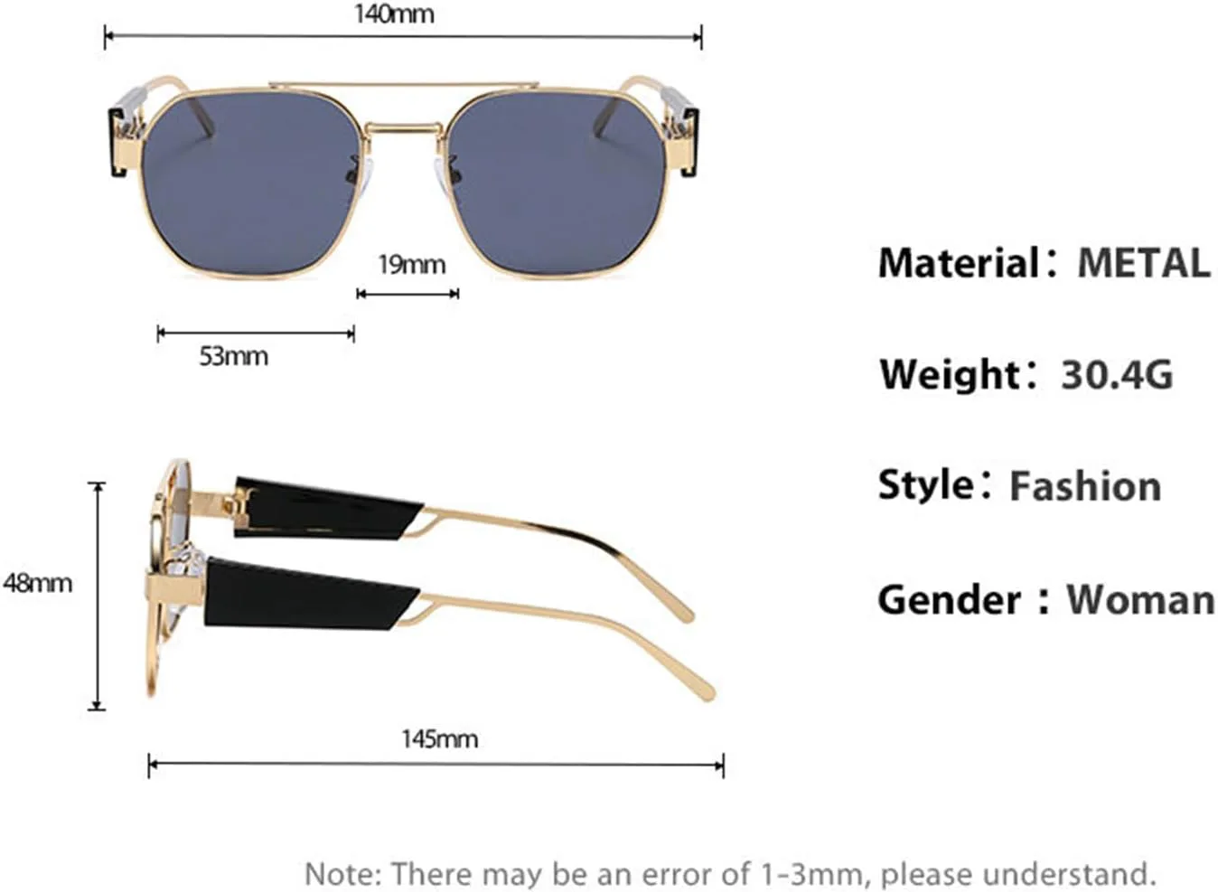Willochra Ретро Многоугольные Квадратные Металлические Женские Роскошные Двухлучевые Модные Градиентные Солнцезащитные Очки UV400 Мужские Панк Солнцезащитные Очки, C5
Willochra Ретро Многоугольные Квадратные Металлические Женские Роскошные Двухлучевые Модные Градиентные Солнцезащитные Очки UV400 Мужские Панк Солнцезащитные Очки, C5