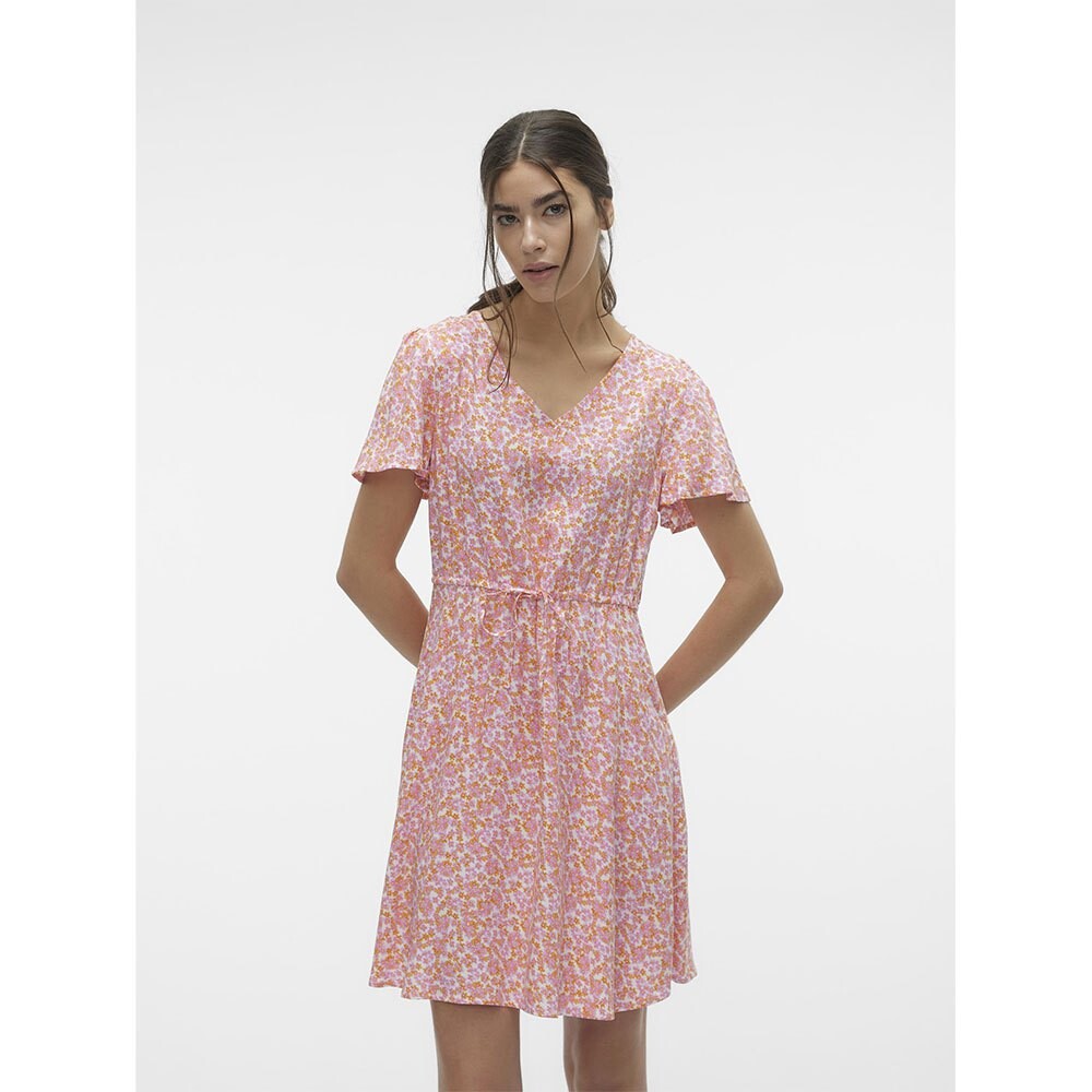 Платье Vero Moda Easy Joy Short Sleeve Short, розовый 
Платье Vero Moda Easy Joy Short Sleeve Short, розовый