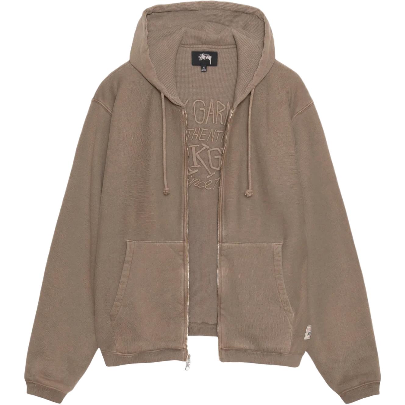 Вайфл худи на молнии Stussy, черный
Вайфл худи на молнии Stussy, черный