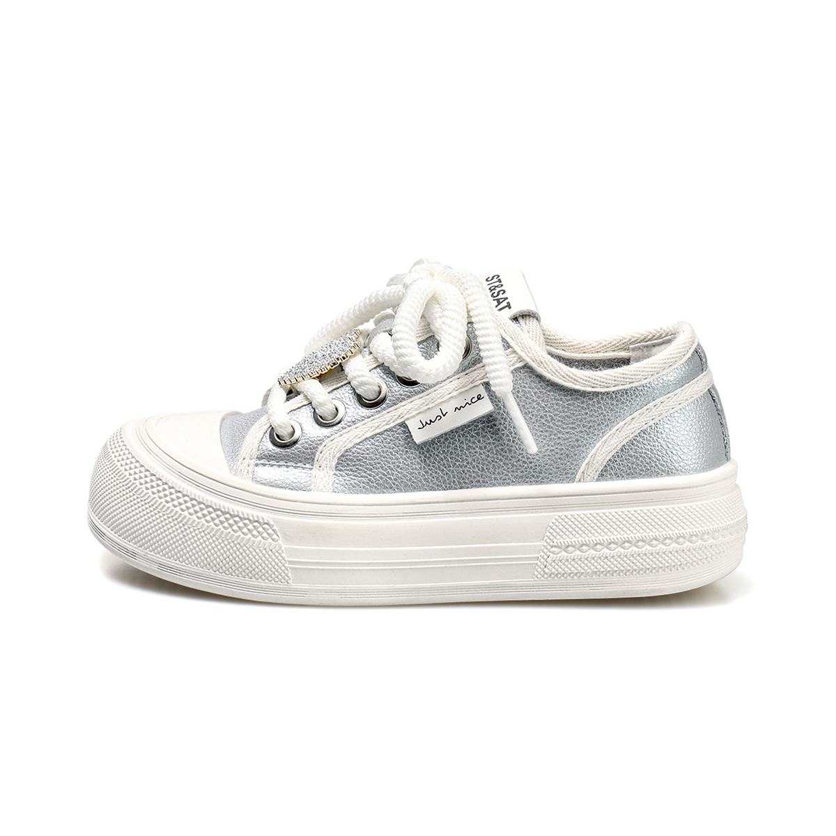 Повседневная обувь для детей ST&SAT KIDS, серебряный 
Повседневная обувь для детей ST&SAT KIDS, серебряный