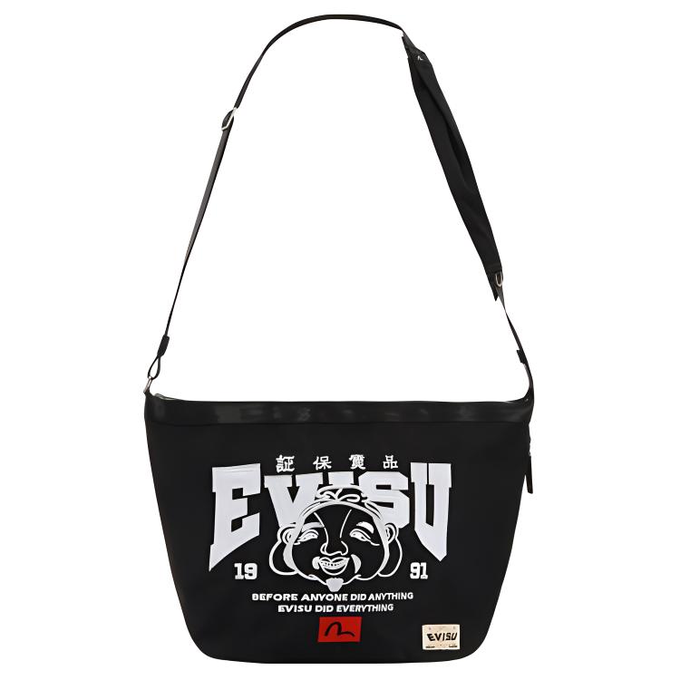 Повседневная унисекс-сумка через плечо из полиамида черная EVISU
Повседневная унисекс-сумка через плечо из полиамида черная EVISU