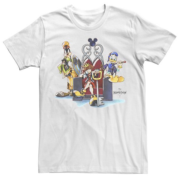 Футболка с портретом трона Kingdom Hearts: Сора, Дональд Дак и Гуфи Disney
Футболка с портретом трона Kingdom Hearts: Сора, Дональд Дак и Гуфи Disney