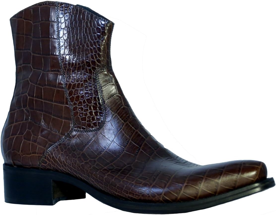 Мужские ботинки, итальянская кожа с тиснением под крокодила Nex Technicol, коричневый
Мужские ботинки, итальянская кожа с тиснением под крокодила Nex Technicol, коричневый