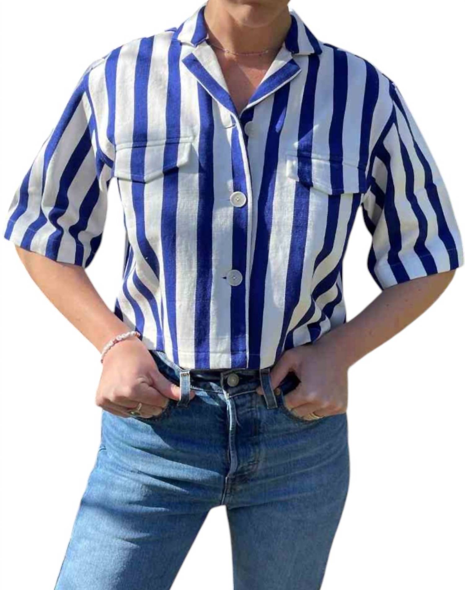 Укороченный топ в полоску, сотканный вручную, синего/белого цвета Mii Collection
Укороченный топ в полоску, сотканный вручную, синего/белого цвета Mii Collection