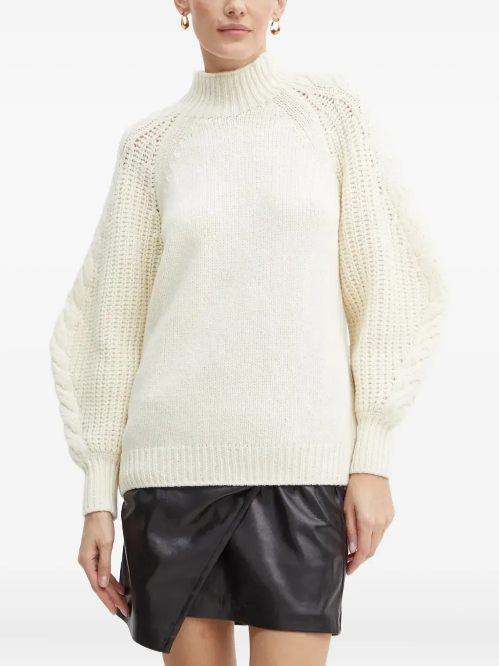 Вязаный свитер с объемными рукавами LUISA SPAGNOLI, белый
Вязаный свитер с объемными рукавами LUISA SPAGNOLI, белый