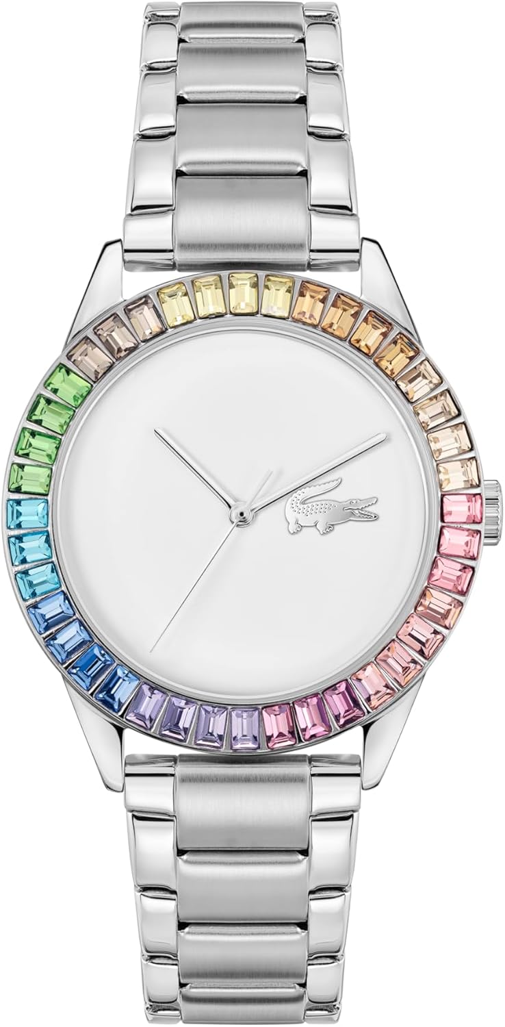 Lacoste Ladycroc женские часы 3H Quartz, нержавеющая сталь, водонепроницаемость до 5ATM/50 метров - минималистичная элегантность - премиальный модный аксессуар - подарок для нее - 36.5 мм, Silver
Lacoste Ladycroc женские часы 3H Quartz, нержавеющая сталь, водонепроницаемость до 5ATM/50 метров - минималистичная элегантность - премиальный модный аксессуар - подарок для нее - 36.5 мм, Silver