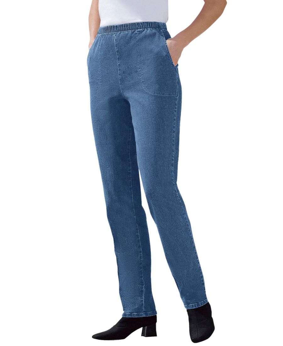 Женские джинсы Within Straight Leg Fineline Pull-On Stretch Denim Woman Within, Medium stonewash
Женские джинсы Within Straight Leg Fineline Pull-On Stretch Denim Woman Within, Medium stonewash