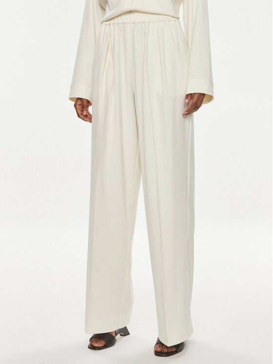 Тканевые брюки свободного кроя Samsøe Samsøe, экрю 
Тканевые брюки свободного кроя Samsøe Samsøe, экрю