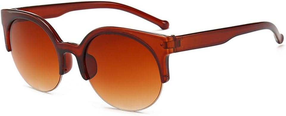 Женские солнцезащитные очки «кошачий глаз» в полуободковой оправе, большие солнцезащитные очки в винтажном стиле с круглыми линзами, женские очки-маски для защиты от ультрафиолета UV400 TKKTLLT, Brown Brown
Женские солнцезащитные очки «кошачий глаз» в полуободковой оправе, большие солнцезащитные очки в винтажном стиле с круглыми линзами, женские очки-маски для защиты от ультрафиолета UV400 TKKTLLT, Brown Brown