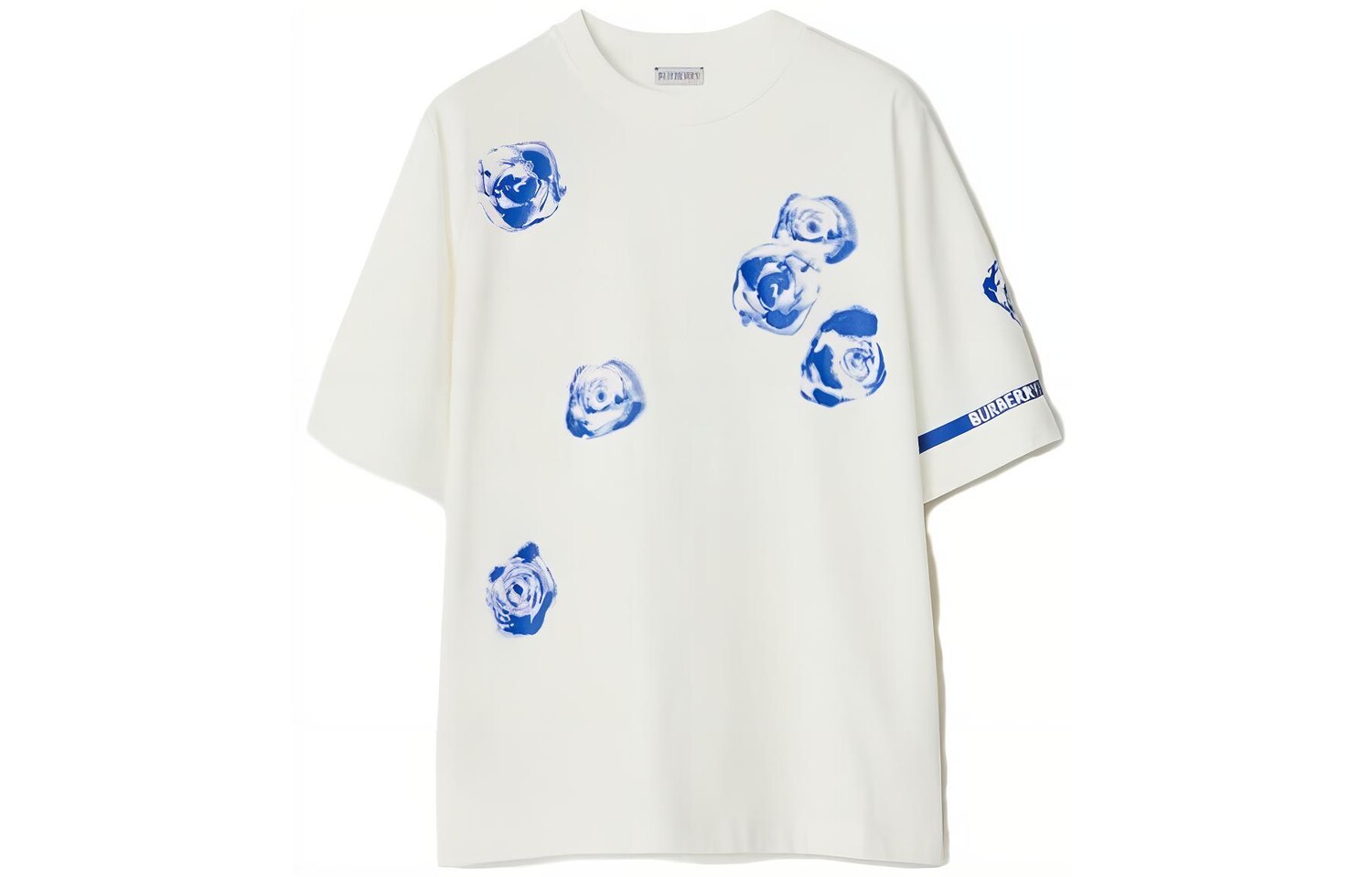 Футболка женская Burberry с синим принтом, белый
Футболка женская Burberry с синим принтом, белый