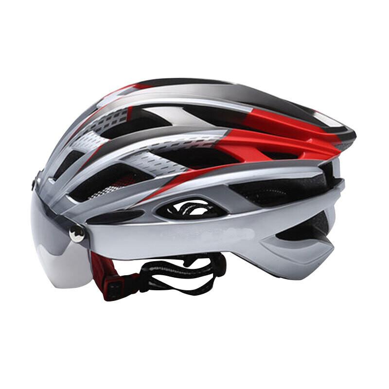 Велосипедный шлем INBIKE горный с очками унисекс, серый/красный
Велосипедный шлем INBIKE горный с очками унисекс, серый/красный