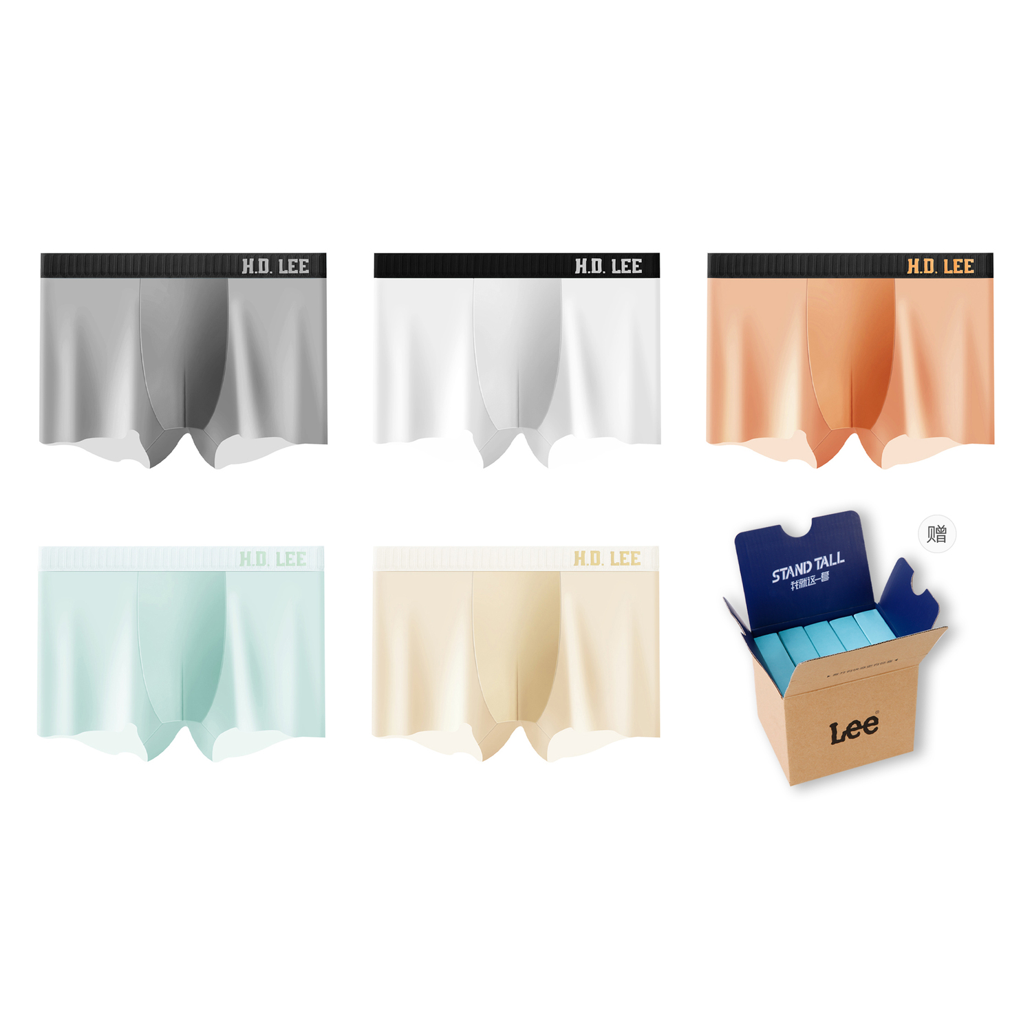 Lee Подарочный набор мужского белья 5 пар
Lee Подарочный набор мужского белья 5 пар